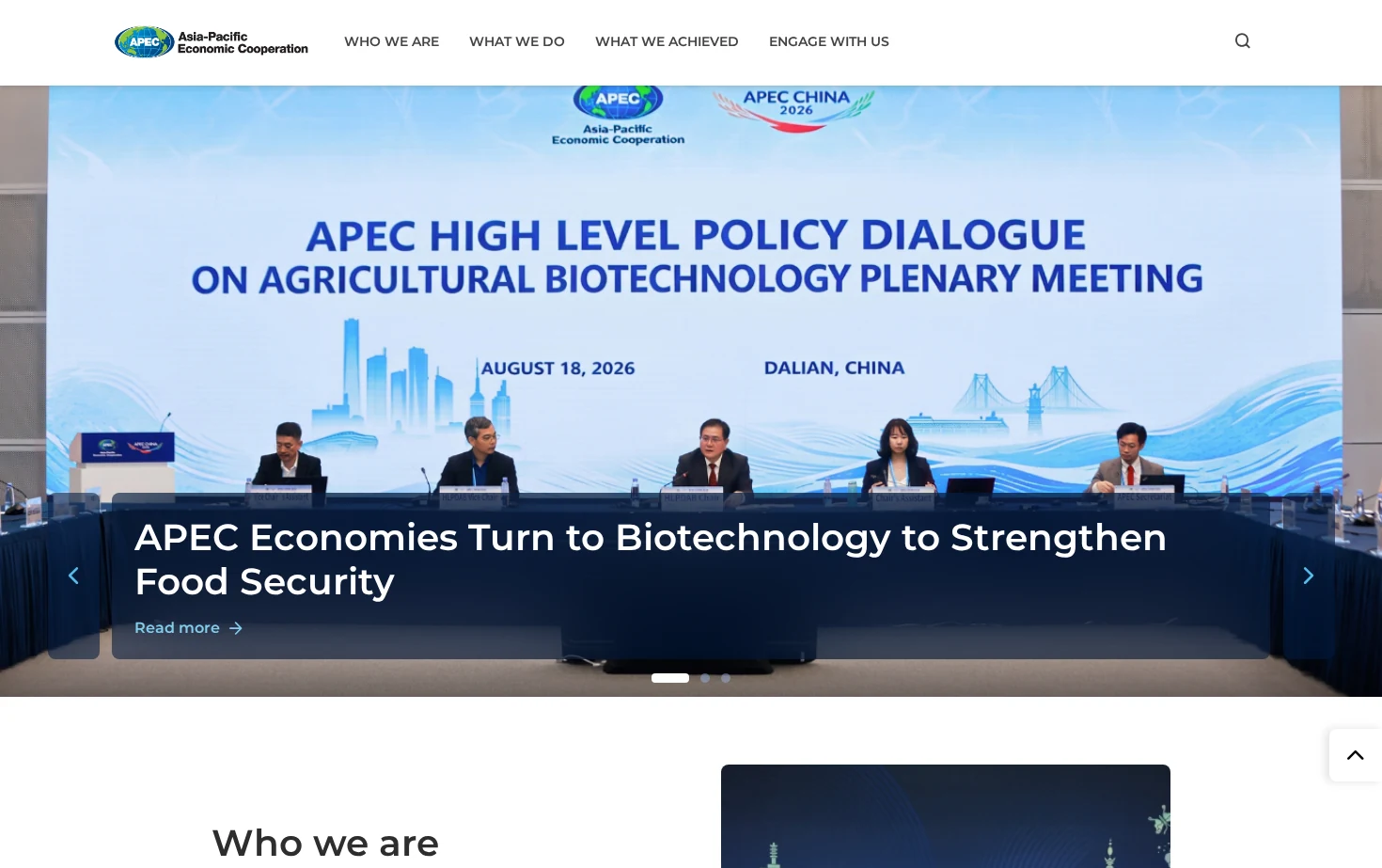APEC 页面快照